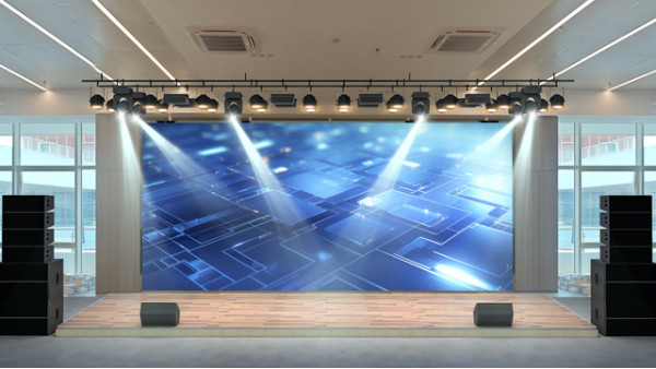 吉利學(xué)院（成都校區(qū)）室內(nèi)小型舞臺燈光音響LED顯示屏系統(tǒng)工程進度簡報